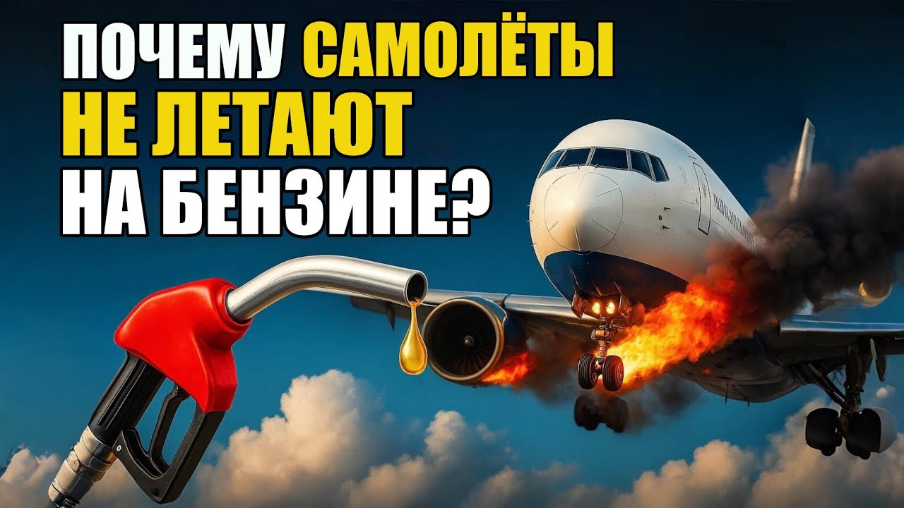 Почему Пассажирские Самолёты Не ИСПОЛЬЗУЮТ Бензиновые Двигатели?