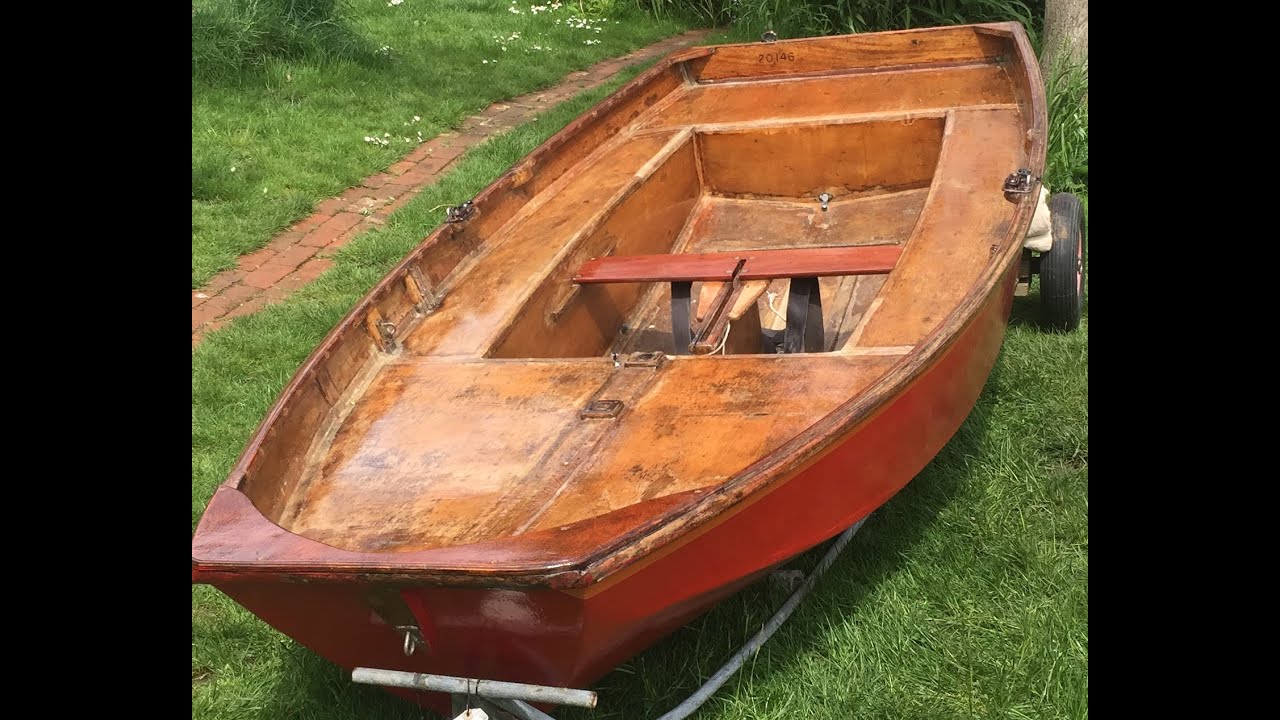 varnishing our 1970s mirror dinghy ready for use in summer - THE BUSHCRAFT SKILLS CHANNEL