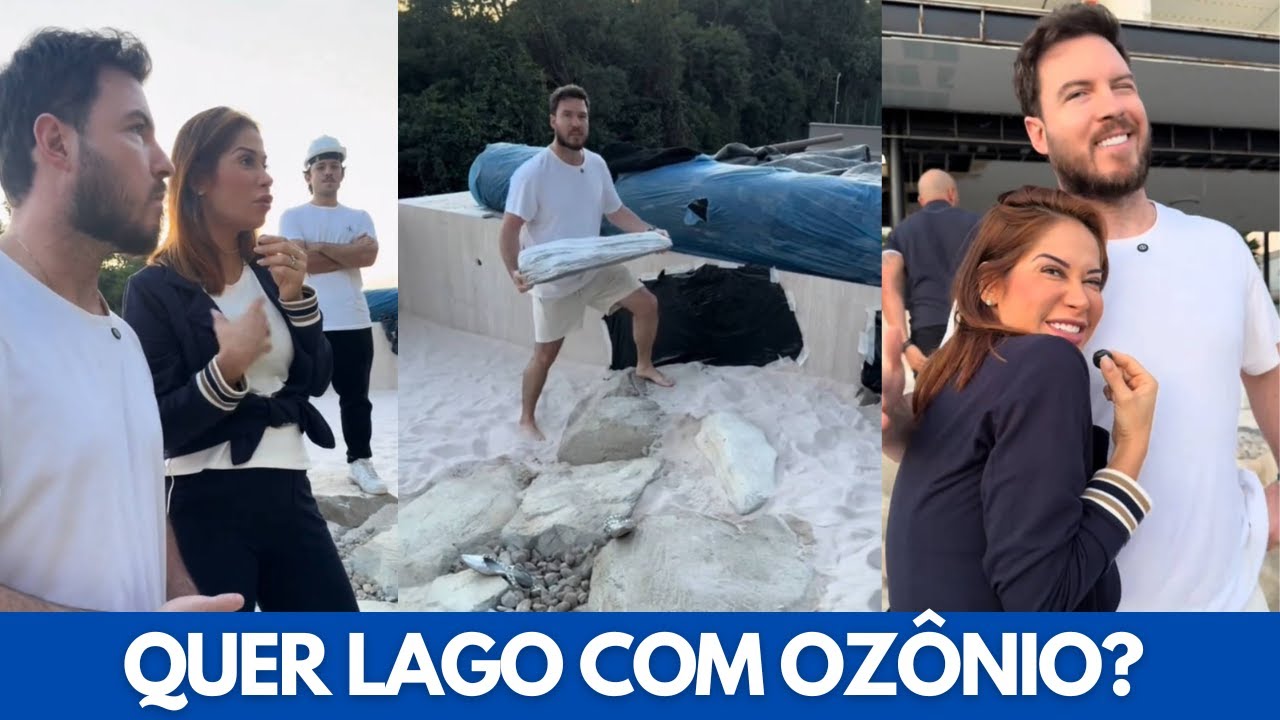 Maira mostra DETALHES da obra no LAGO com OZÔNIO