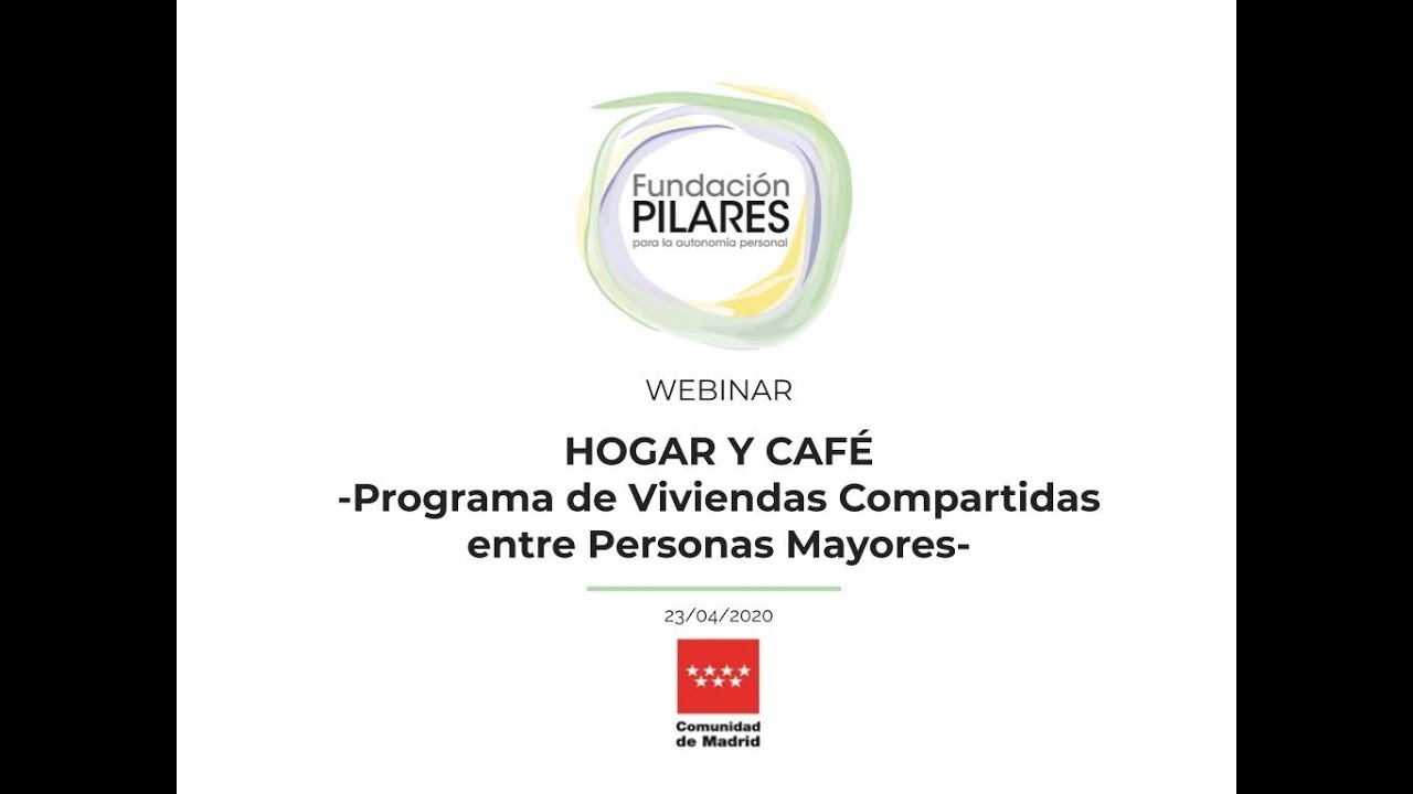WEBINAR Hogar y Café: Viviendas compartidas para personas mayores