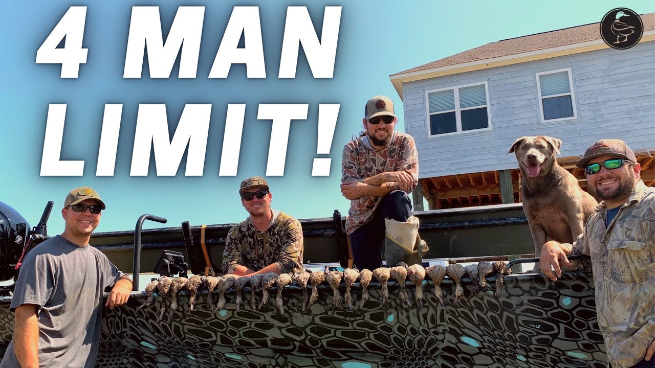 Teal Season 2021 Opening Day! 4 MAN LIMIT!  (LOUISIANA PUBLIC LAND TEAL HUNTING)