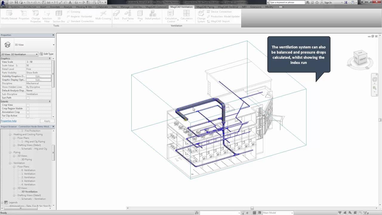 Enhancing the power of Revit MEP - MagiCAD Connection Node Tool