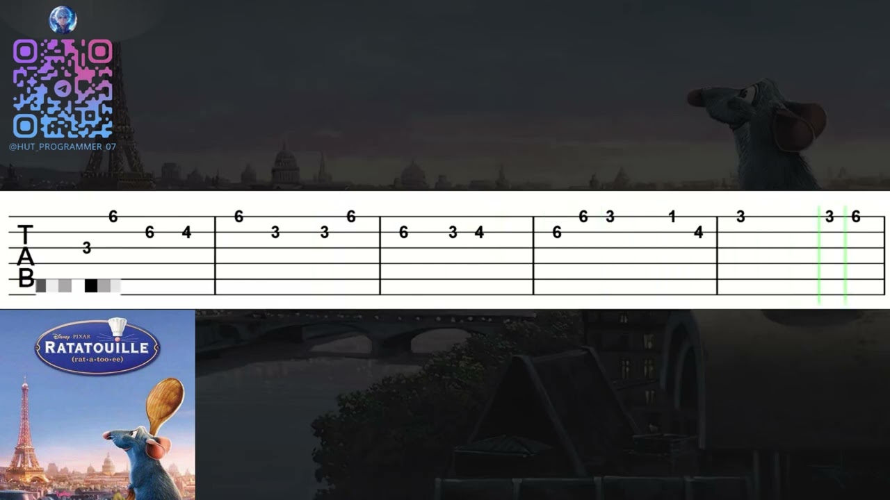 🎸 Ratatouille - Le Festin (Camille) Guitar Tutorial Ⓜ️