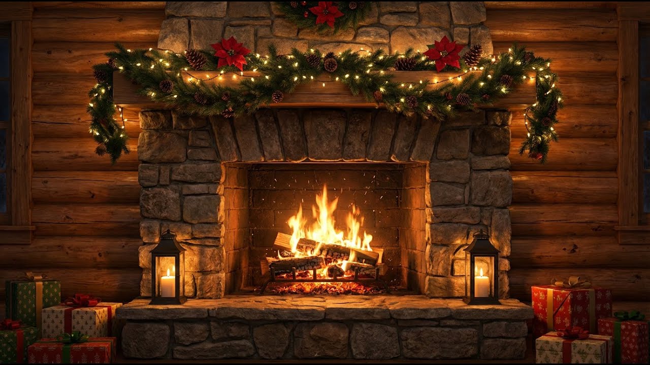 Warm Fireplace Ambience | Cozy Crackling Fire Sounds (3 Hours)