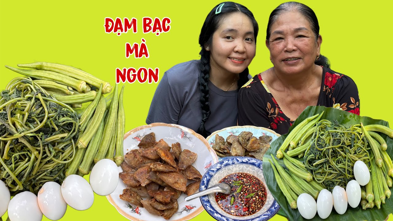 Bữa cơm chiều quê đơn giản cá sặc chiên , rau Lan luộc, hột vịt dầm nước tương ngon hết nồi cơm 