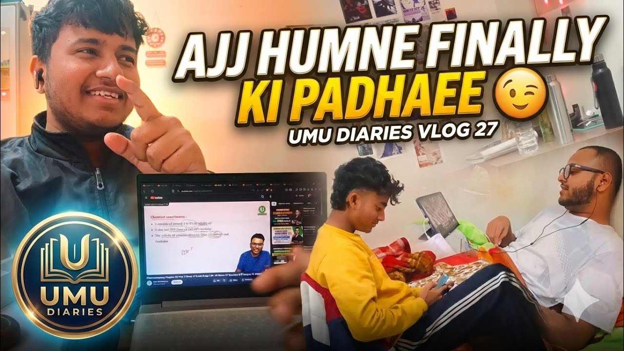 Finally Study Mode ON 😉 KAL SE EXAMS 🥲| UMU Diaries Vlog 27