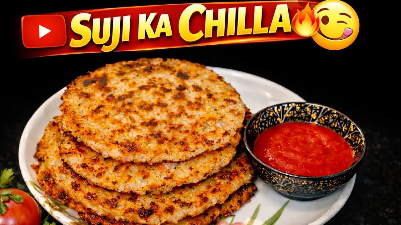 सूजी का चिल्ला ऐसा पहले नहीं खाया होगा😱 | 10 मिनट में नाश्ता | Suji Chilla | Easy And Simple Recipe