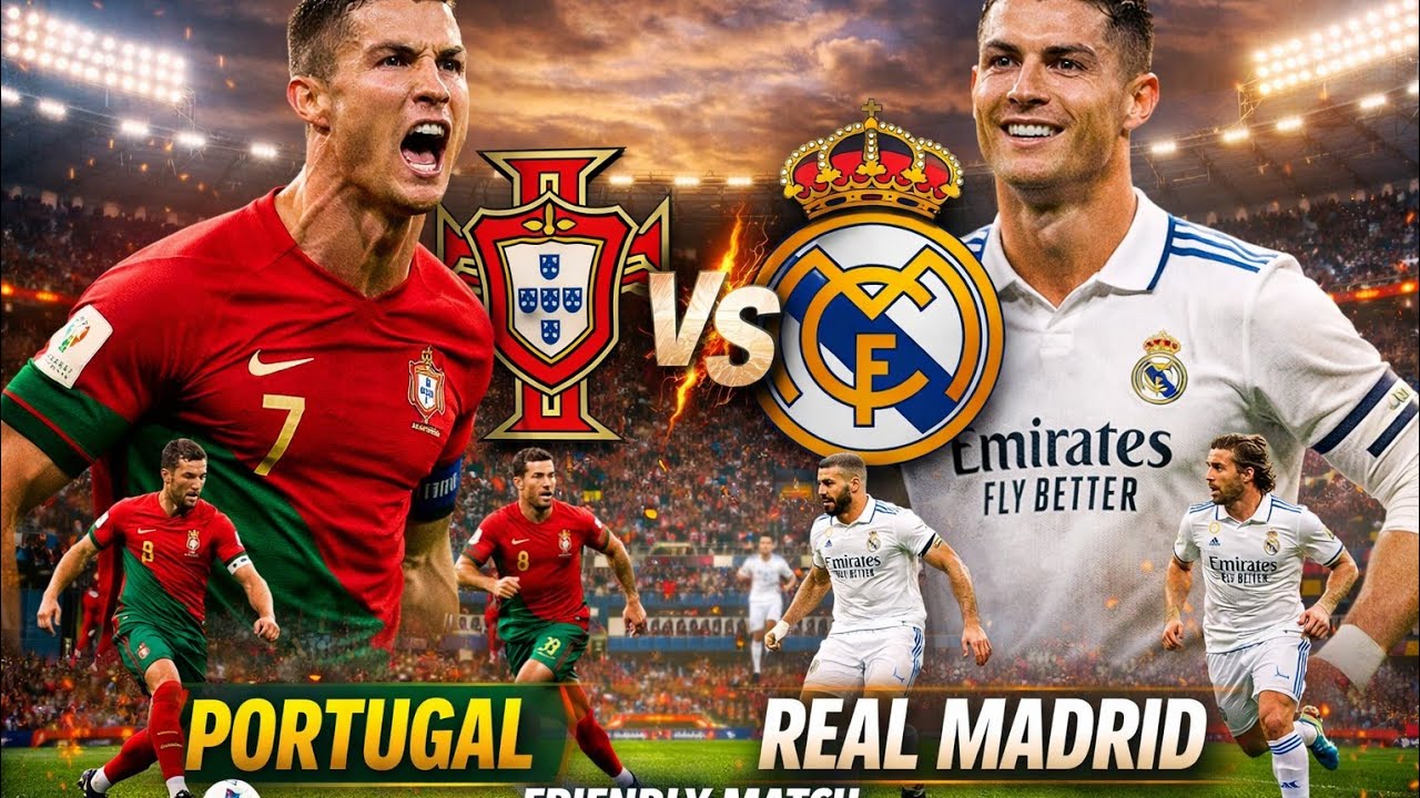 عندما يلتقي التاريخ بالطموح… البرتغال × ريال مدريد 🔥⚔️