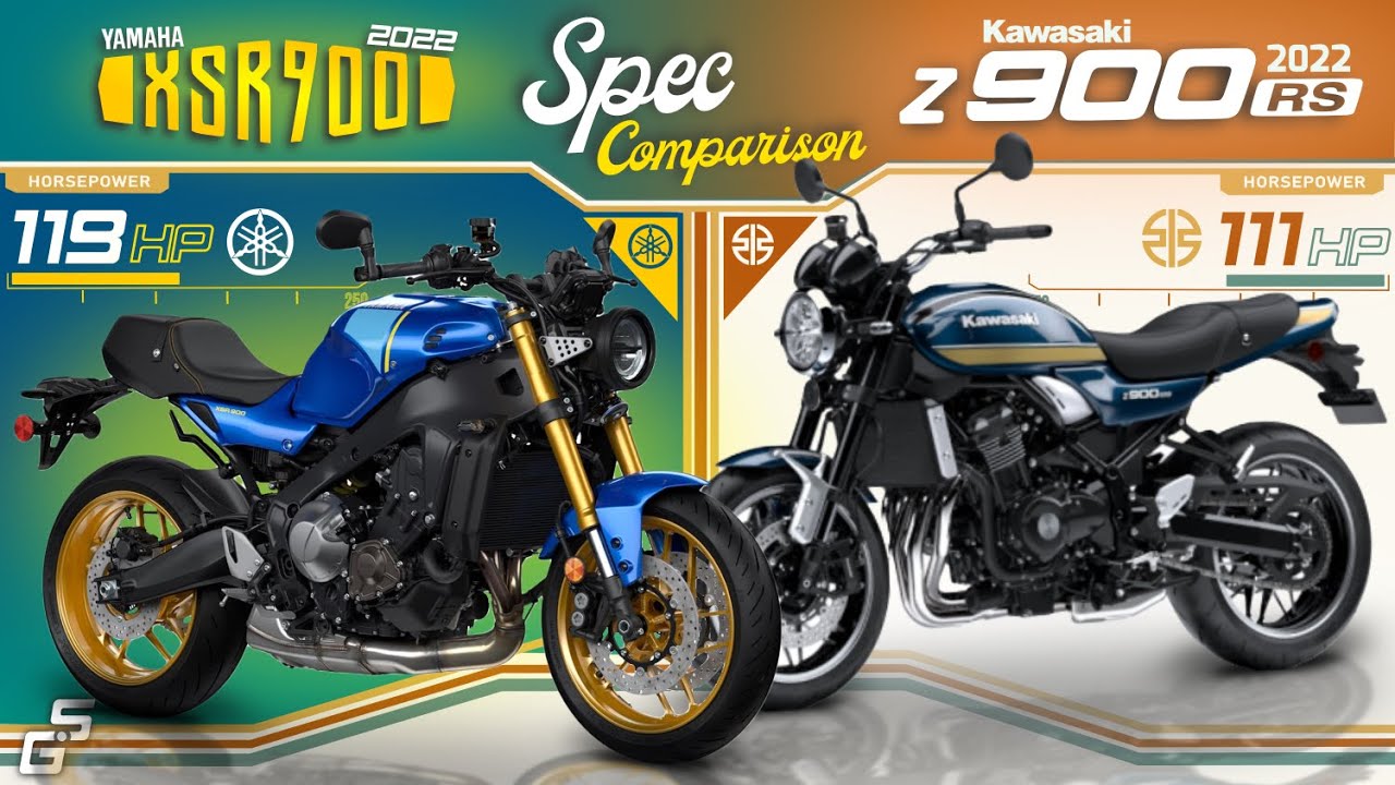 2022 Yamaha XSR900 vs Kawasaki Z900RS ┃ Middleweight Retro style Naked Bike Comparison