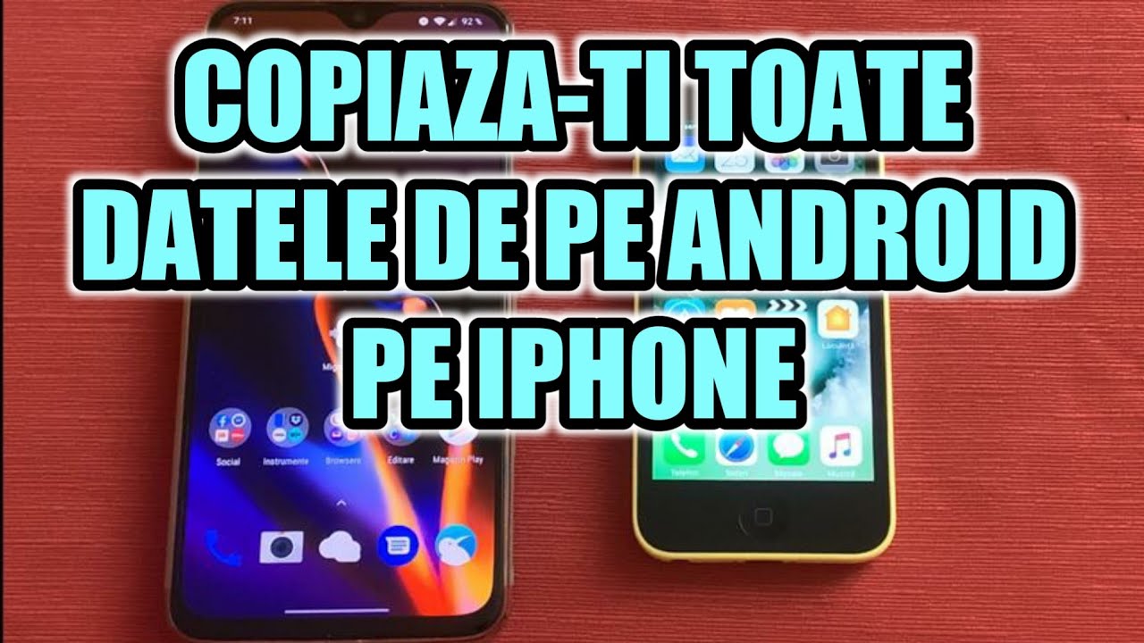 Copiere date Android pe iPhone