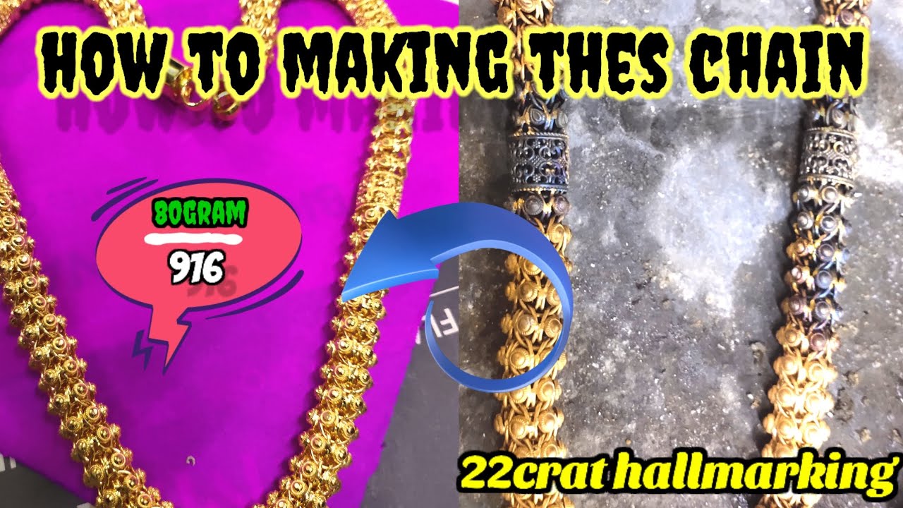 How To Making Super Holo Chain#How to Making Gajri Chain#gold chain making video# Gajri Chain Video#