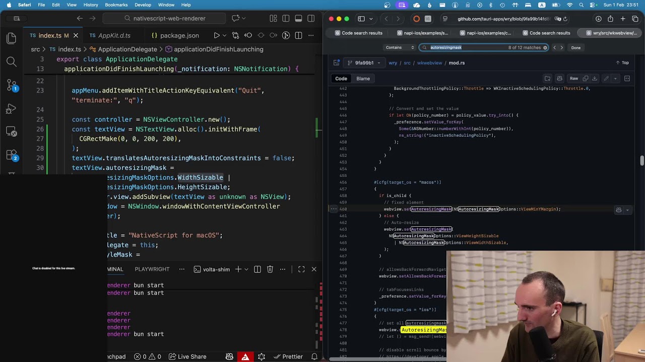 Building a basic web renderer in AppKit using NativeScript macOS