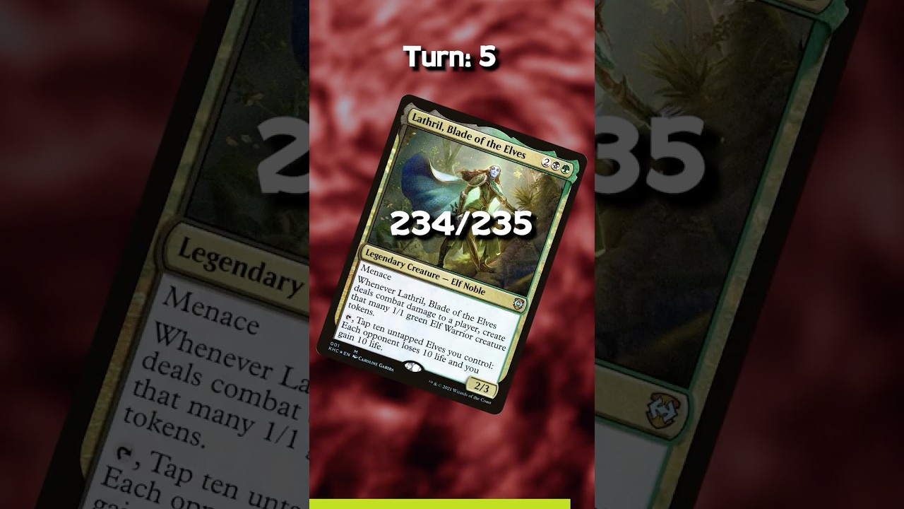 How to win the game with Lathril, Blade of The Elves #magicthegathering #mtgcommander #mtg