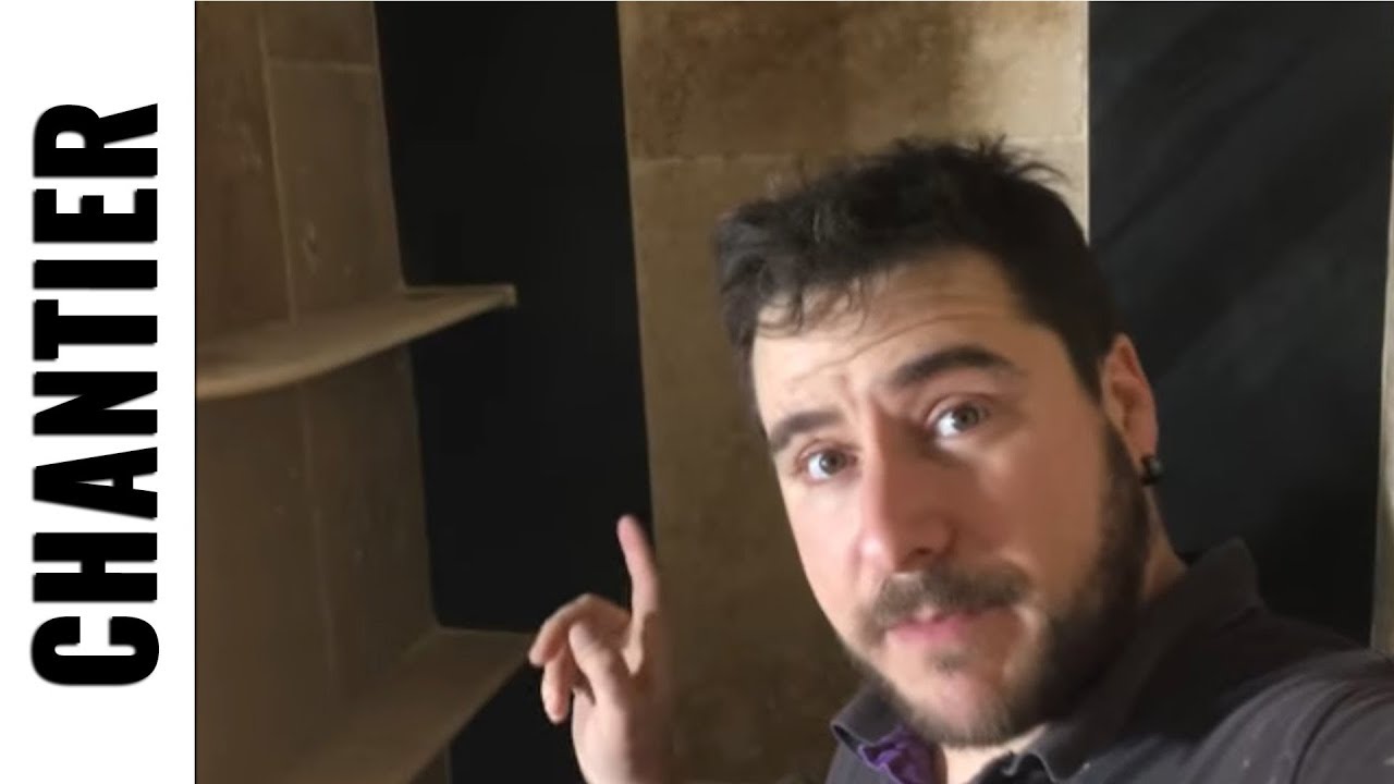 Suite parentale travertin et feuille de pierre - #chantierljvs