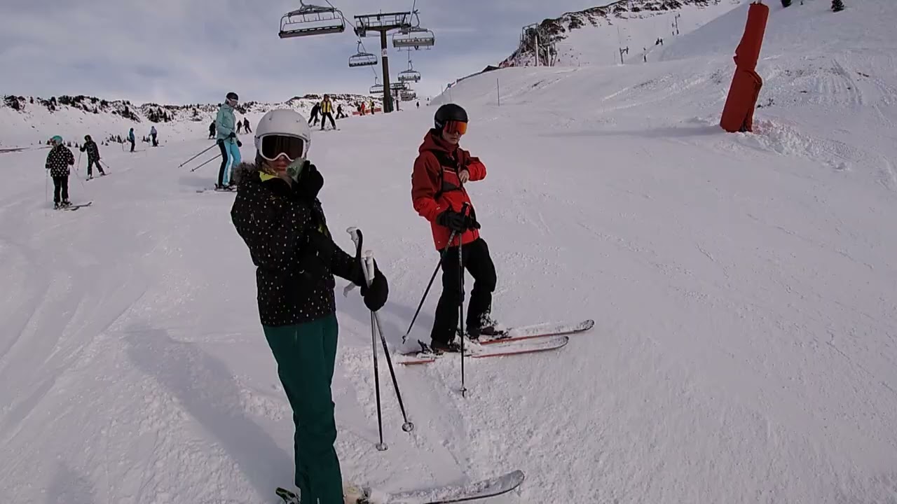 Flaine - Dag 1 - #8 Blauwe piste met Zohra