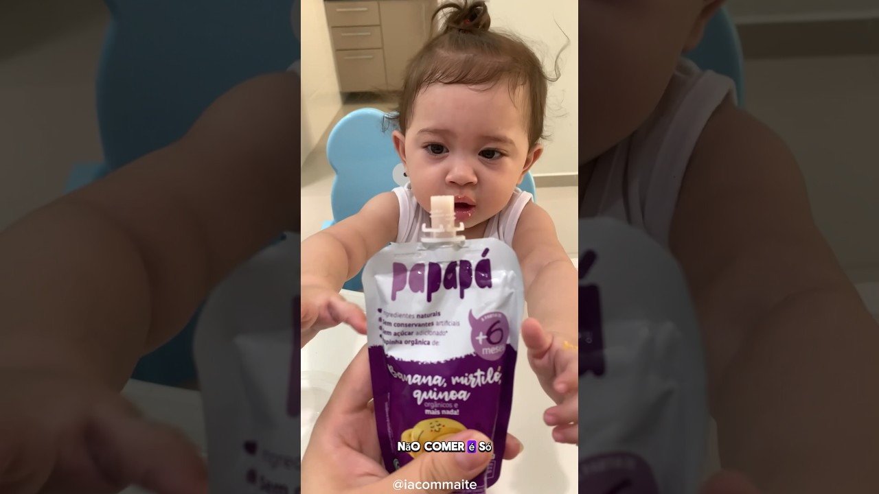 Introdução alimentar com papapa #maternidade