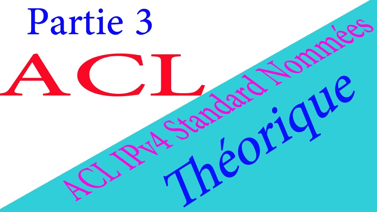 ACL IPv4 Standard Nommées et Ligne VTY - Théorique - Partie 3 ( En Darija )