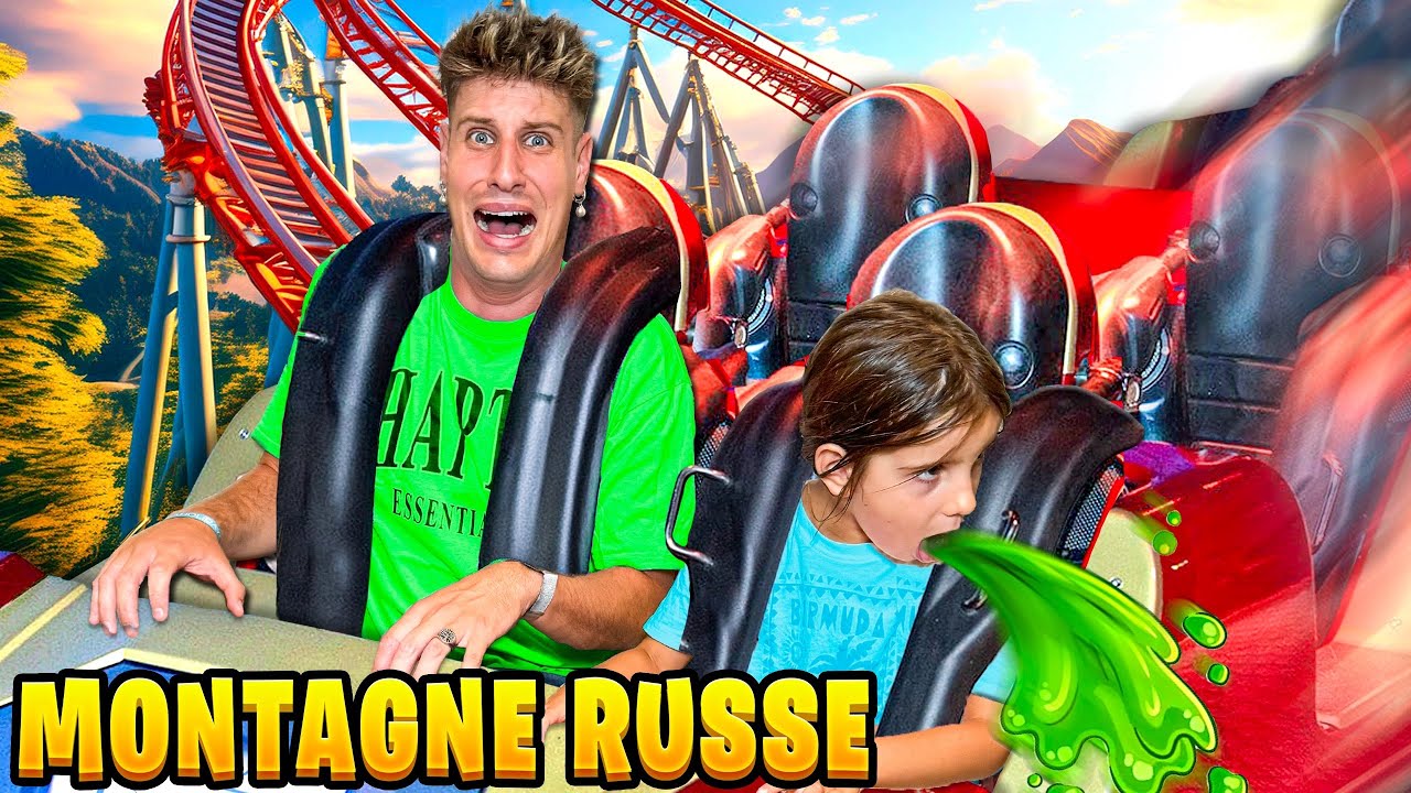 AURORA E PAPÀ MIKE SI SENTE MALE E VOMITA NELLE MONTAGNE RUSSE CON LAURA!
