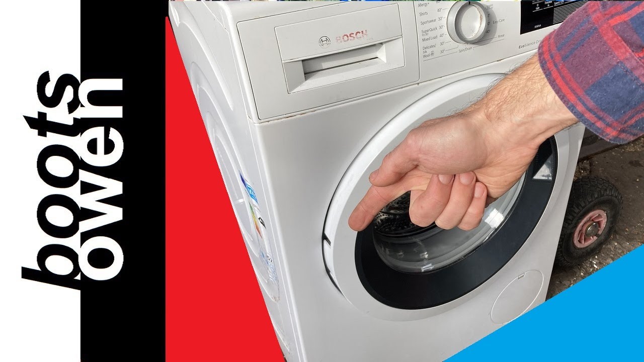 Как починить сломанную дверную петлю на стиральной машине Bosch Varioperfect (или заменить ее!)