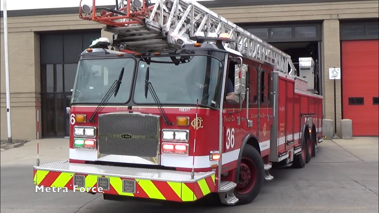 *RUMBLER* Chicago Fire Dept Truck 36 Responding
