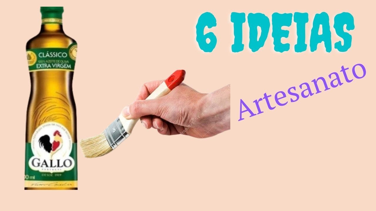 6 ideias criativas e baratas para reciclar garrafas de azeite. Decoração criativa. Do lixo ao luxo