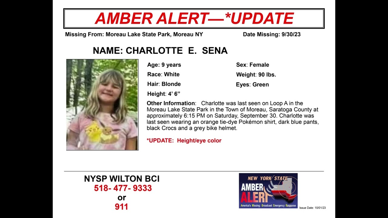 Amber Alert New York 10-1-2023 (Found On 10-2-2023)
