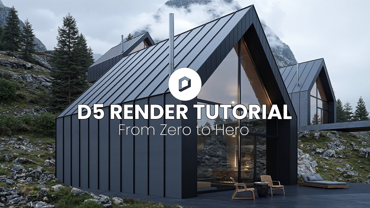 D5 RENDER TUTORIAL A HOUSE | MasterClass Render & Photorealistic Visualization