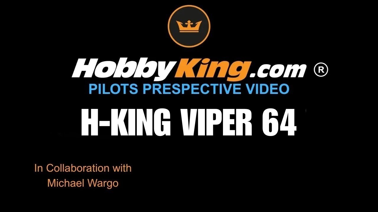Hobbyking: Вид из кабины пилота — реактивный самолет H-King (PNF) Viper 64 (6S) с электродвигател...