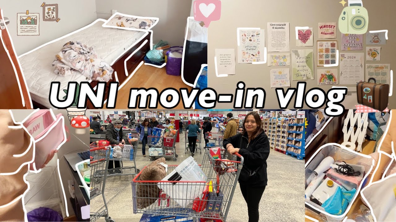 UNI MOVE IN VLOG 🌸| International Student | Living Alone Diaries