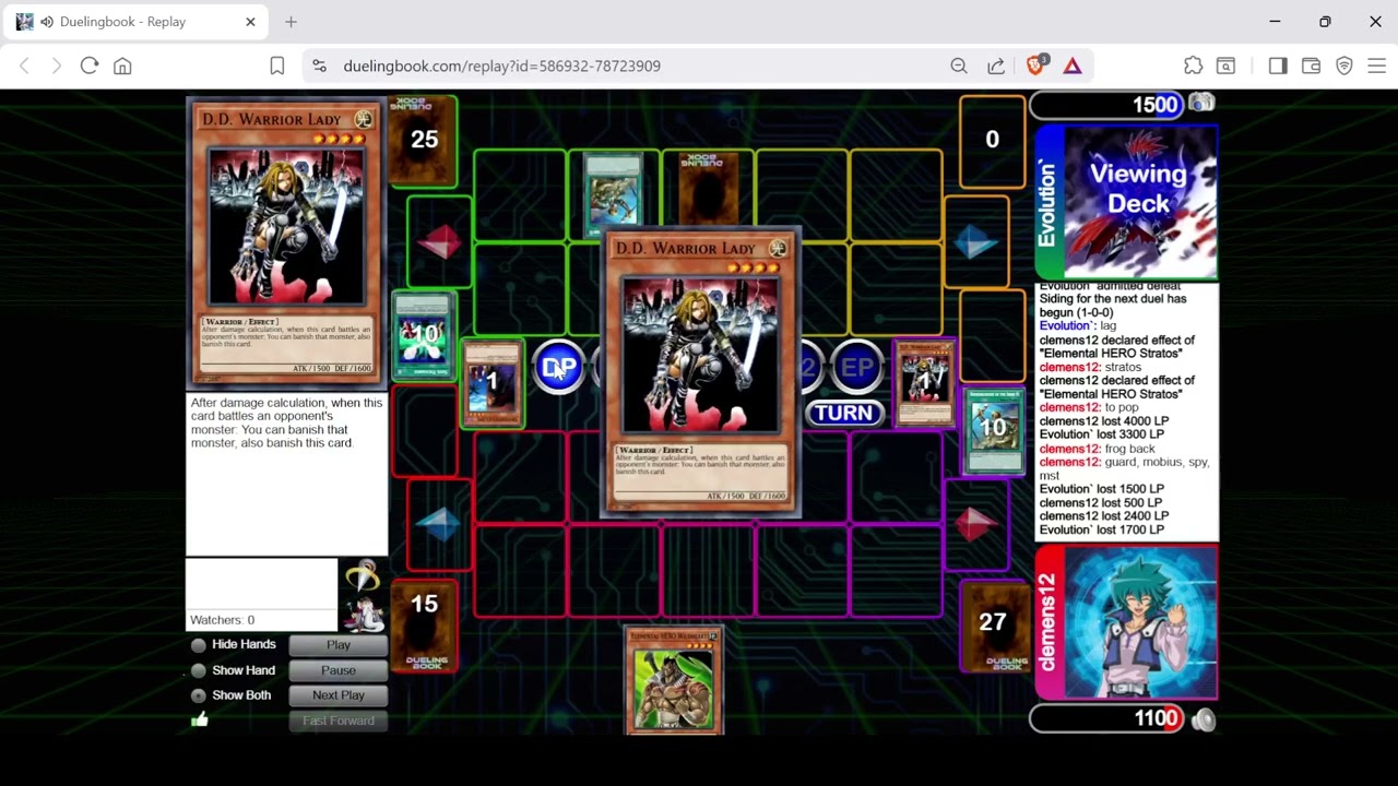 Warrior vs Destiny Hero Monarch - Perfect Circle Format Duel