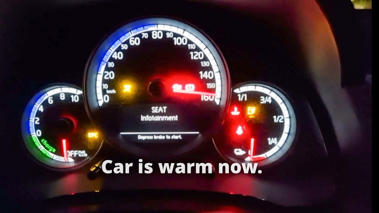 Seat Mii electric ACTUAL cold start and drive -25 C / -13 F