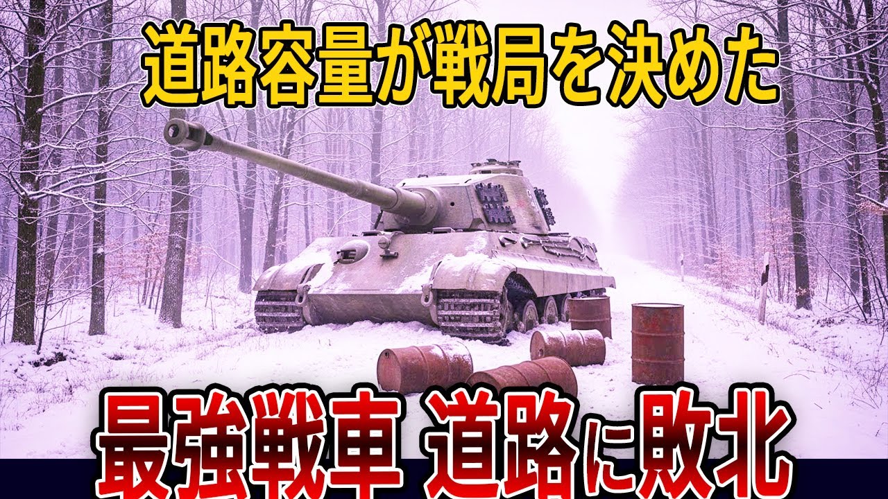 【兵站で読む戦史#6】「最強戦車は、なぜ森で死んだのか」― バルジで起きた物理的敗北【ゆっくり解説】