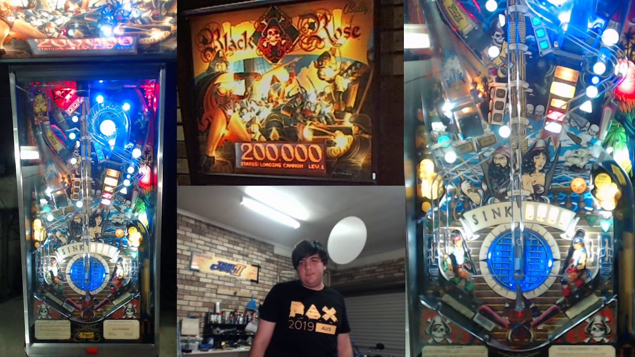 Twitch Stream: Black Rose Pinball Machine