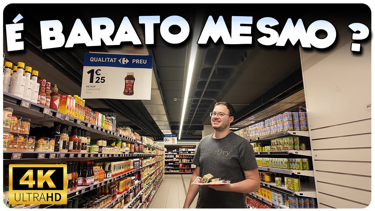 Como é o Supermercado no País dos Impostos Baixos - Andorra - 4K