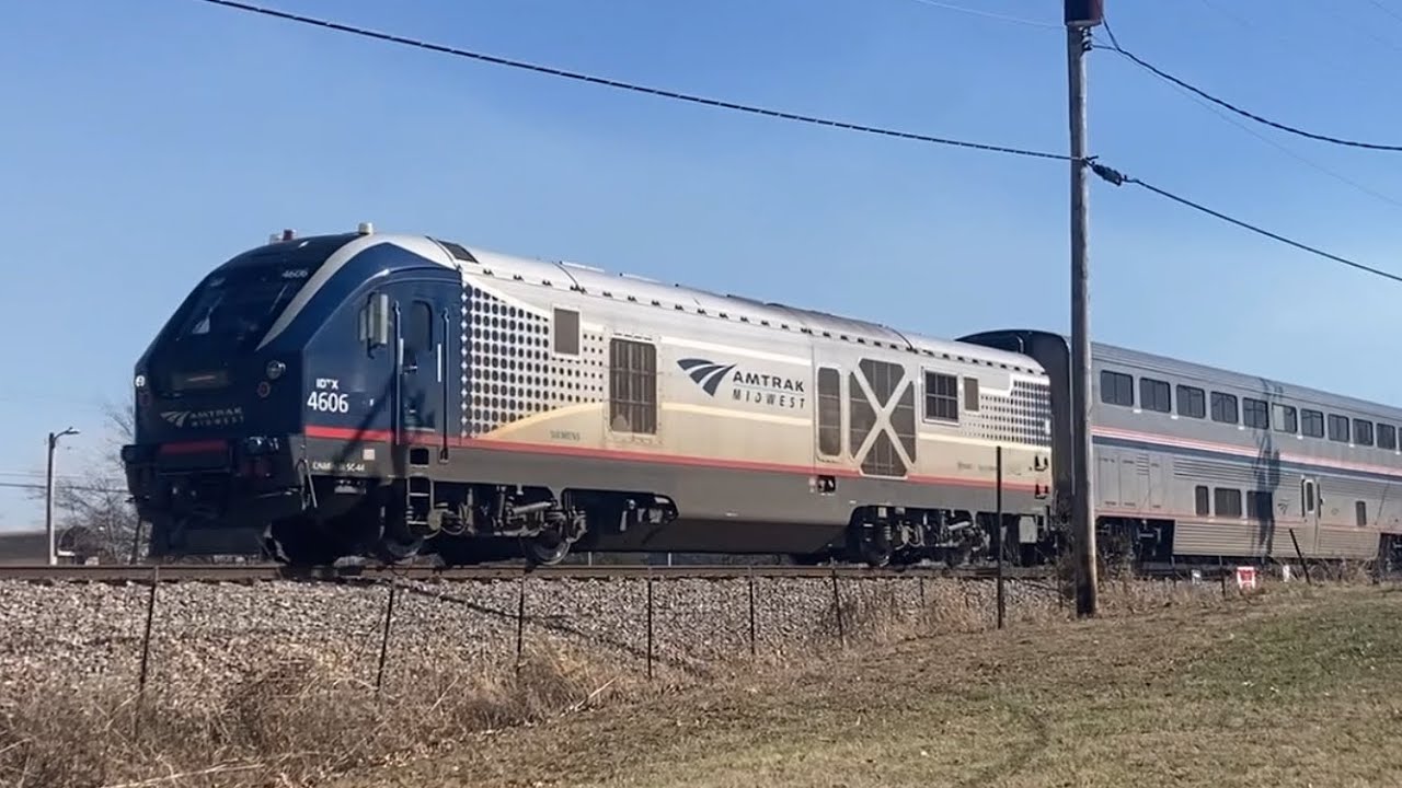 Amtrak Illinois Service Train in Southern IL