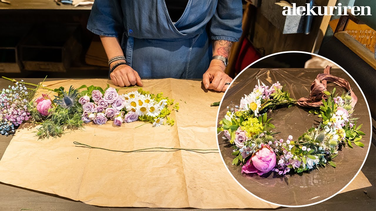 Så gör du en midsommarkrans