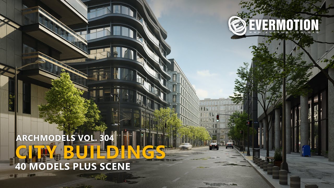 City Buildings - Archmodels vol. 304 | 3D Models