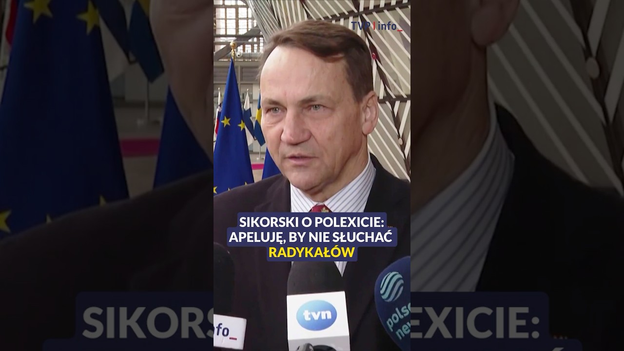 Sikorski o polexicie: apeluję, by nie słuchać radykał&oacute;w #polityka #polska #ue #shorts