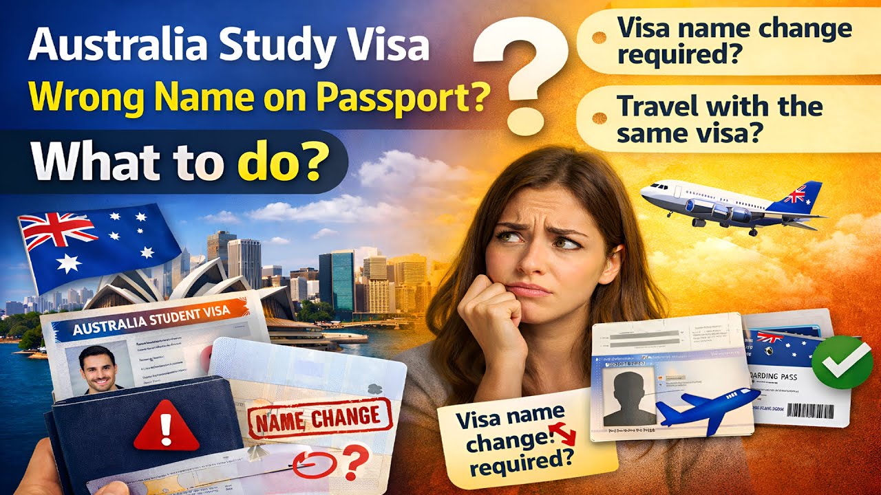 Australia Visitor Visa Name Mismatch | Passport Surname Problem | Visa Name Correction Solution