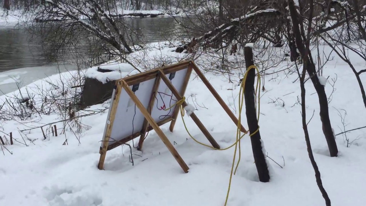 Shurflo 4008 maple  sap vacuum pump setup - SOLAR POWERED