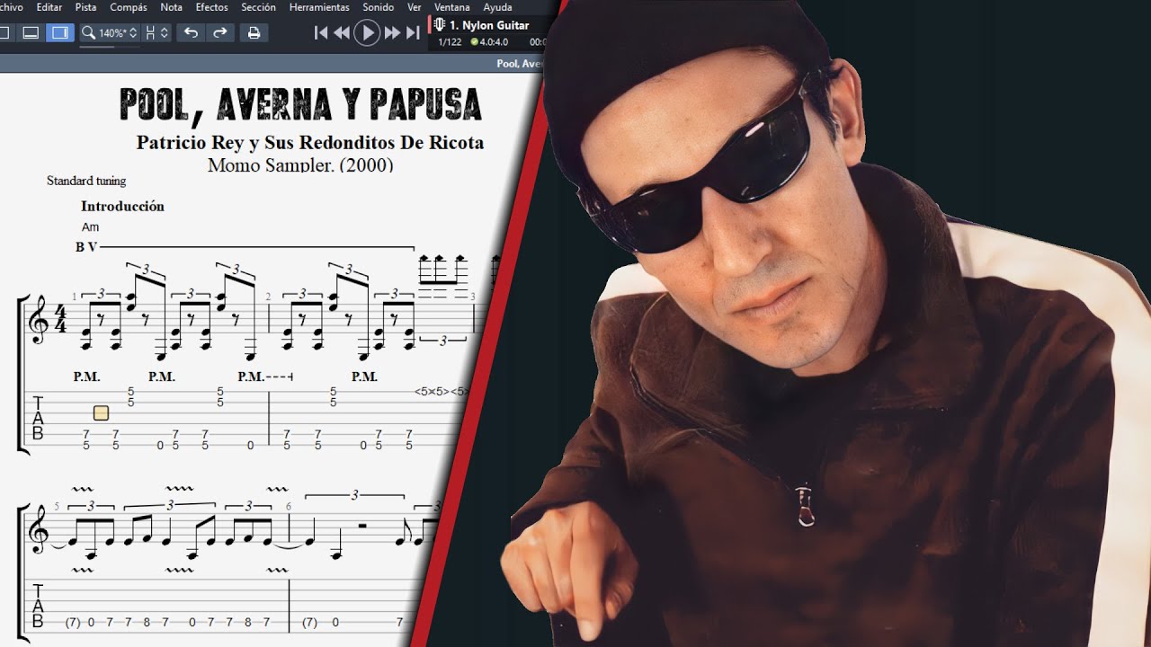 Pool, Averna y Papusa || GUITAR PRO COVER GUITARRA TABLATURA ACORDES || Patricio Rey - Los Redondos