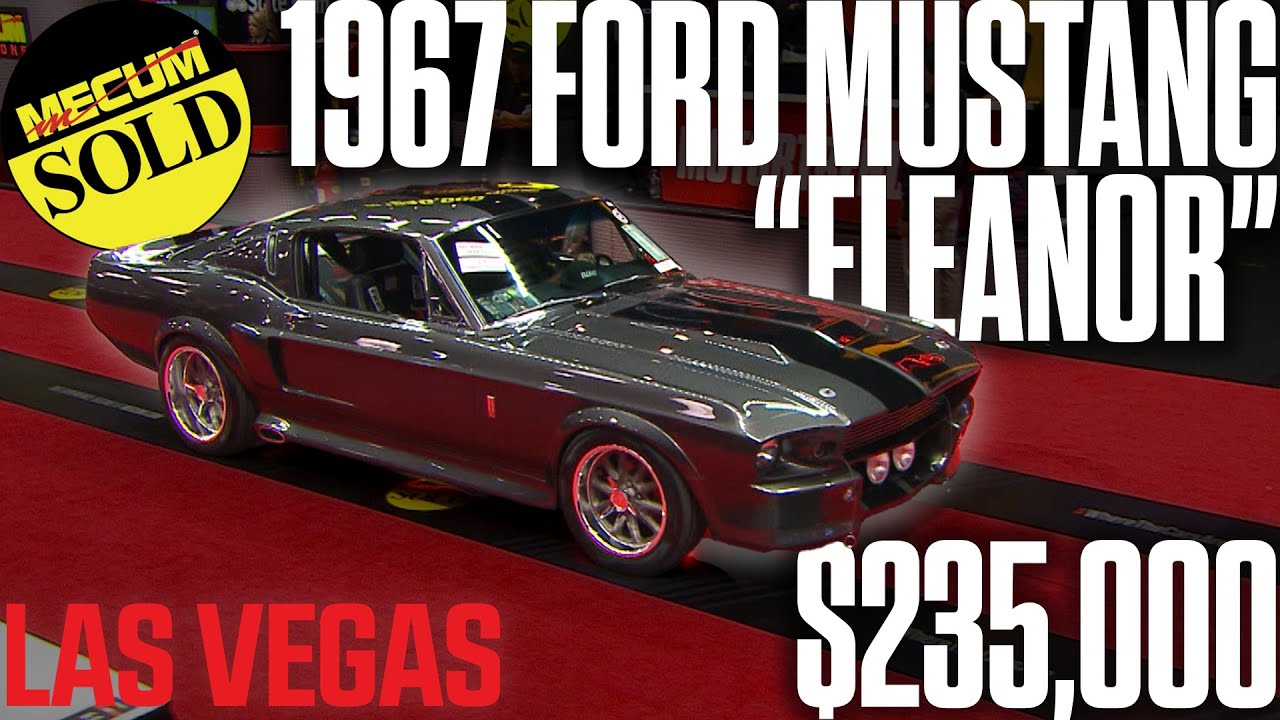 SOLD for $235,000 Ford Mustang Fastback Certified and Licensed Eleanor® // Mecum Las Vegas 2023