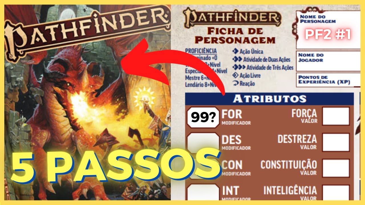 5 Etapas pra Criar um Personagem em Pathfinder 2