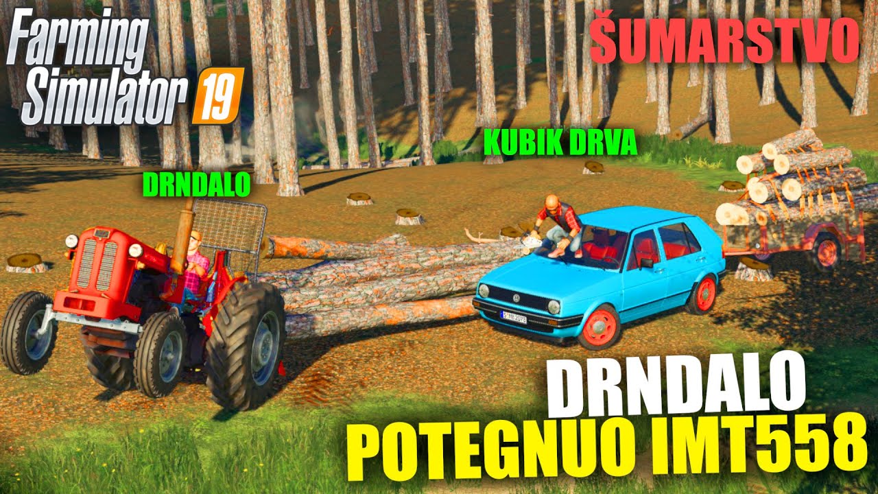 VOZI IMT558 NA ZADNJIM ?!! *kubik okrenuo prikolicu od golfa*