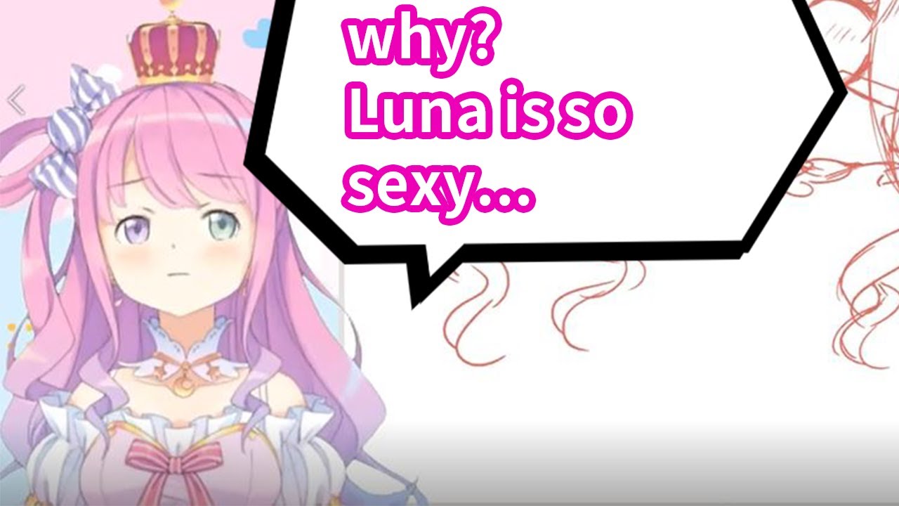 【hololive】Luna laments the lack of sensitive fan art【Vtuber translation, Eng Sub】