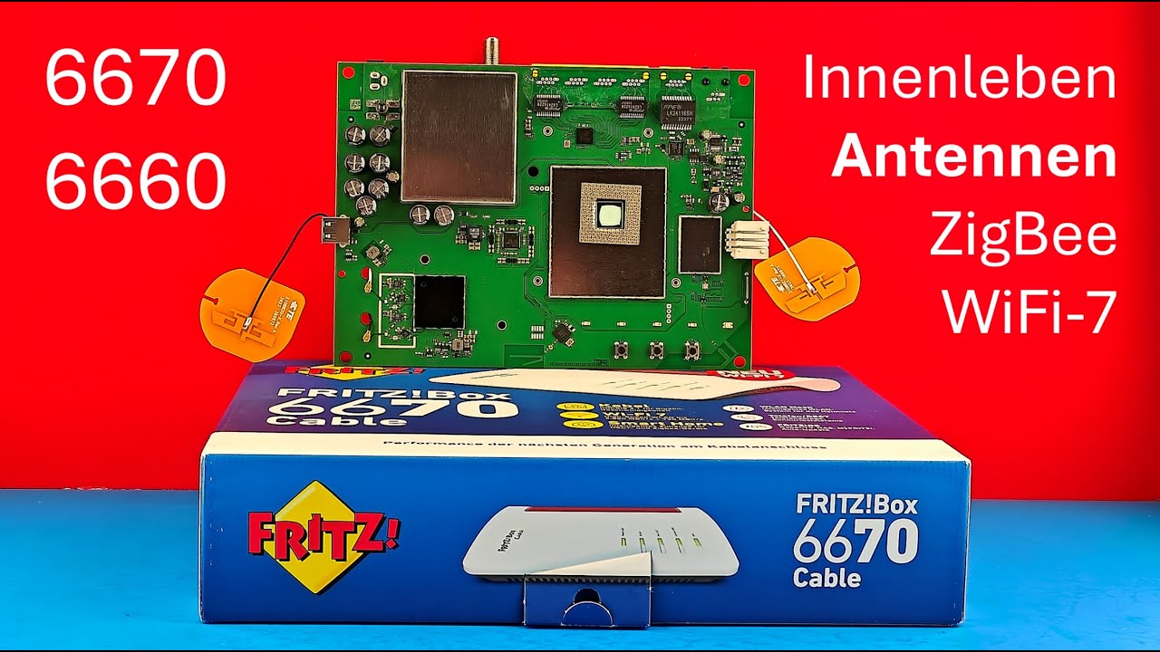 Teardown 6670 vs 6660: ZigBee, WiFi-7, Antennen, Tuning, WLAN-6, DECT, CPU, Fritzbox Innenleben