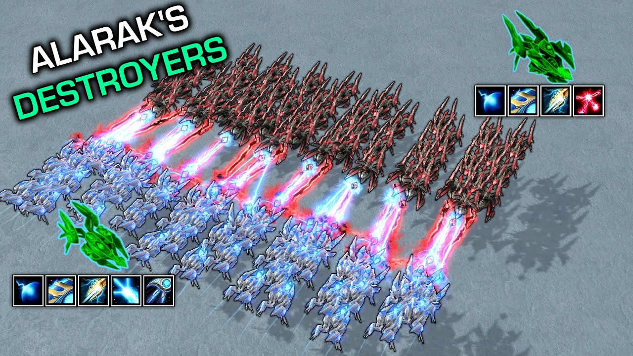 Can 50 Void Rays win against 50 Destroyers? 【Daily StarCraft Brawl】