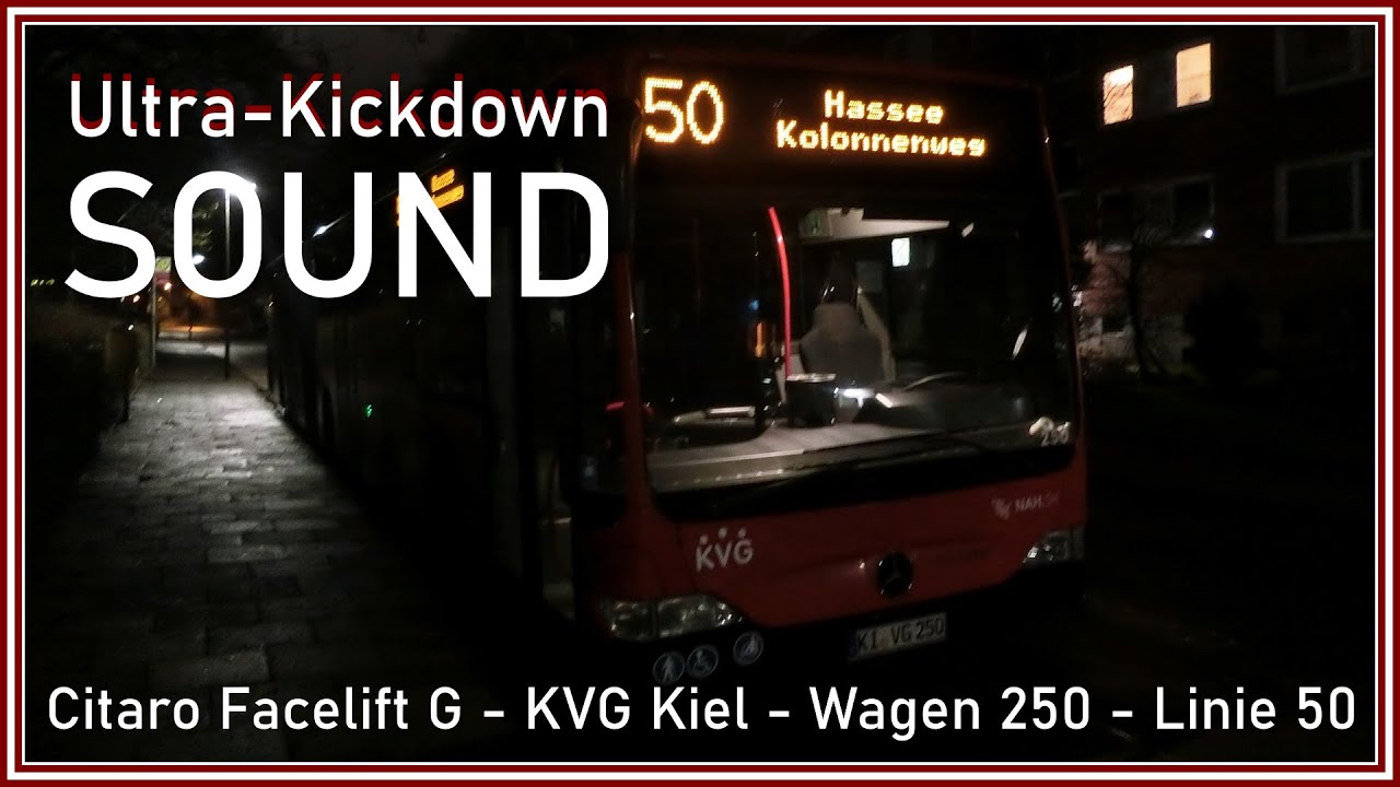 [Kickdown-SOUND] Aggressiver Fahrstil im Citaro Facelift G Wagen 250 der KVG Kiel - Traffic Hamburg