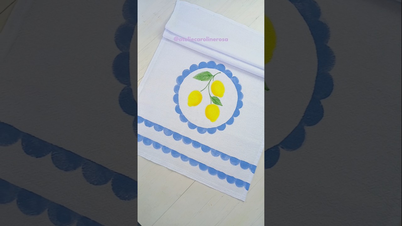Lim&atilde;o siciliano 🍋 Pintura f&aacute;cil e r&aacute;pida | Sicilian lemon 🍋 Quick and easy painting