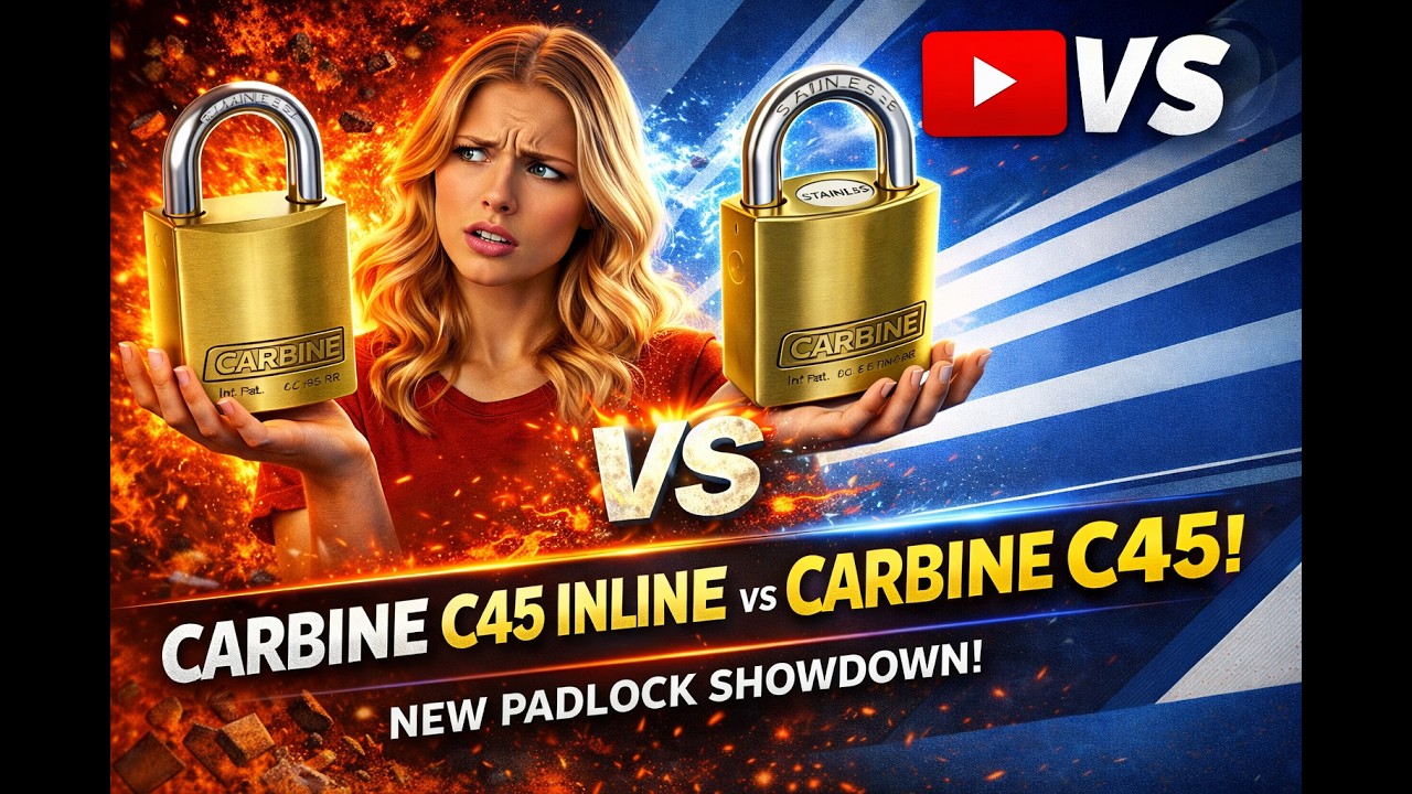 Замок Carbine C45 Inline против навесного замка Carbine C45 – какой лучше? Тест на перекодировку ...